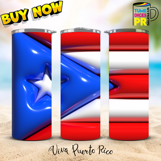 PUERTO RICO Skinny Tumbler