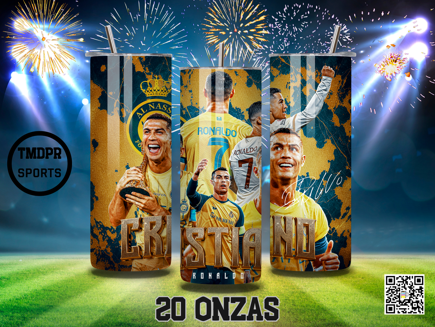 CRISTIANO RONALDO Skinny Tumblers