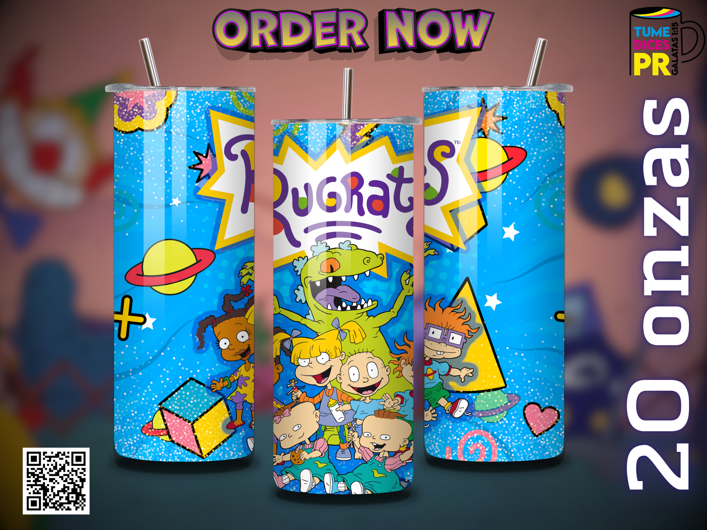 RUGRATS Skinny Tumbler