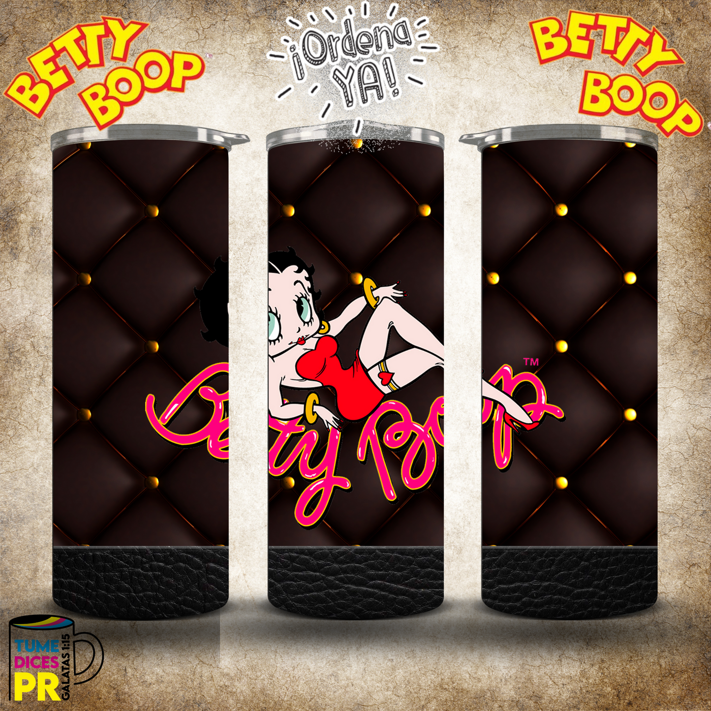 BETTY BOOP Skinny Tumbler