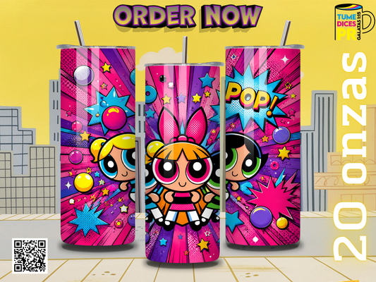 POWERPUFF GIRLS Skinny Tumbler