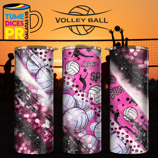VOLLEYBALL Skinny Tumbler