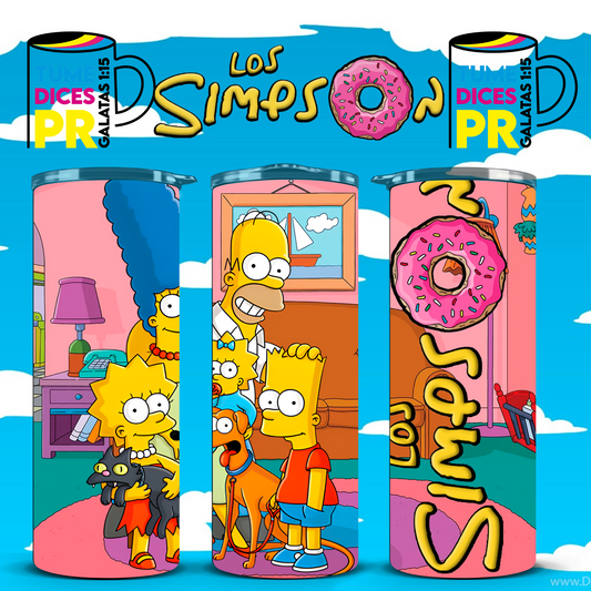 LOS SIMPSONS Skinny Tumbler