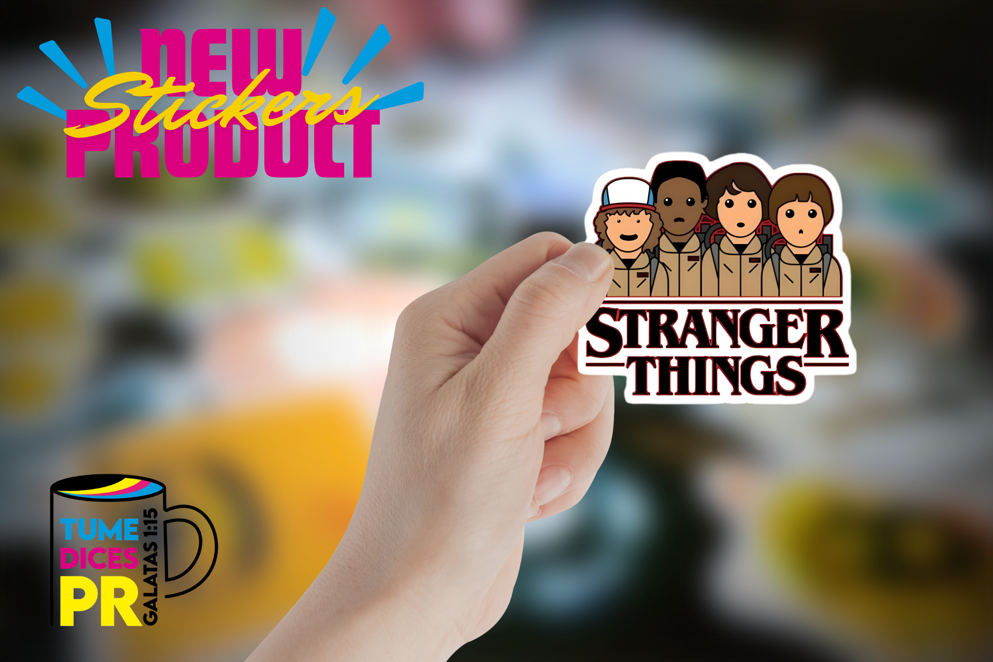 STRANGER THINGS Stickers – TU ME DICES PR