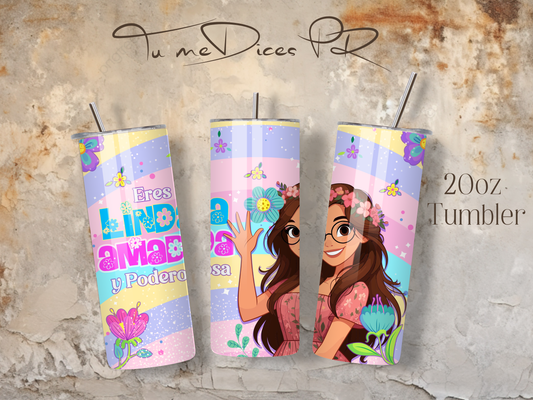 MENSAJES POSITIVOS Skinny Tumbler