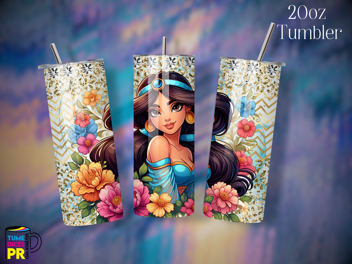 Tumbler Mundo Mágico 1 Skinny 20 oz | Personalizable | Mantiene frío y calor