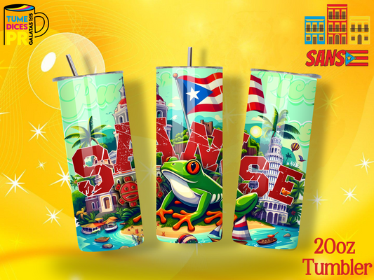 FIESTAS DE LA CALLE SAN SEBASTIAN Skinny Tumbler