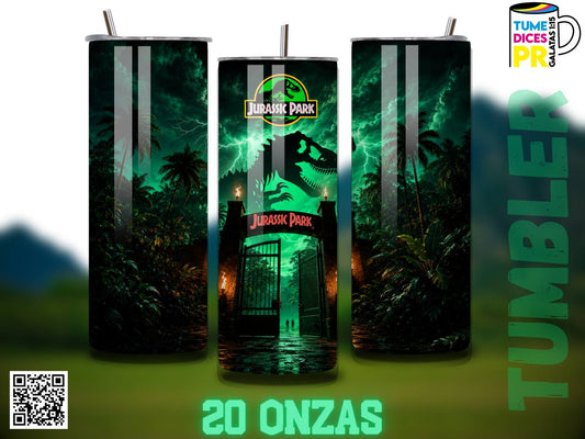 JURASSIC PARK Skinny Tumbler