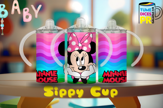 Sippy Cup Minnie Mouse 4 12 oz | Acero inoxidable | Con sorbeto
