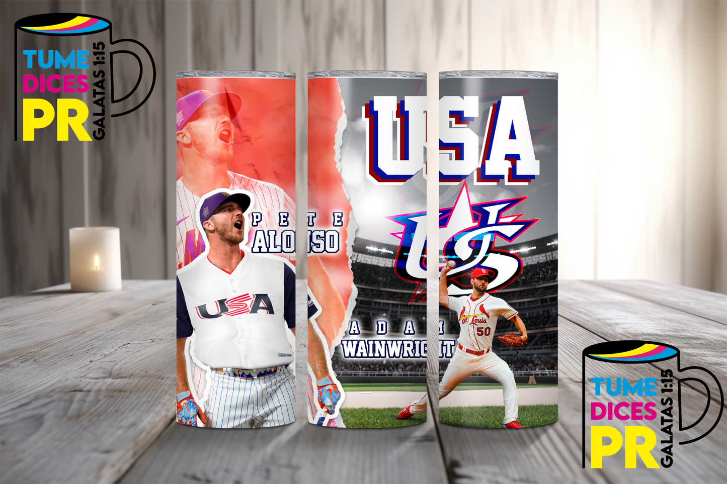 BASEBALL Skinny Tumbler