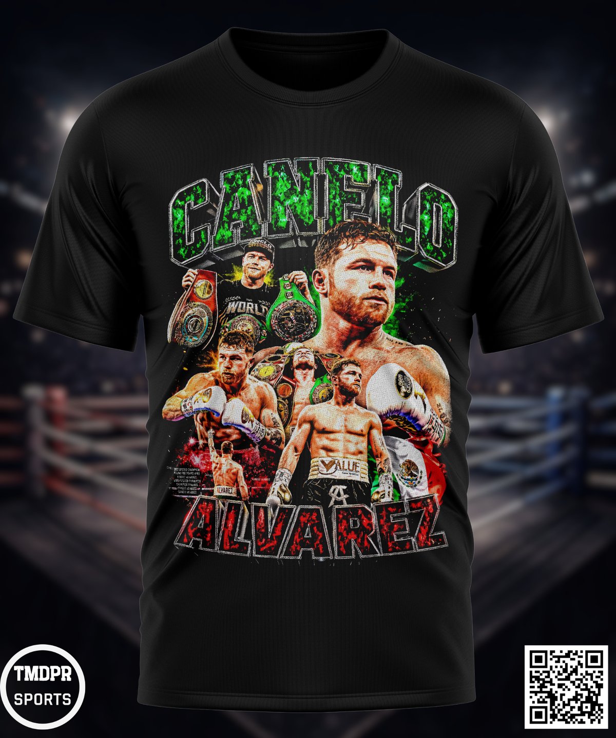 Camiseta BOXEO CANELO | Algodón y poliéster | Tallas S–XL