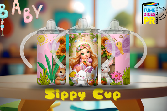 Sippy Cup Rapunzel 2 12 oz | Acero inoxidable | Con sorbeto