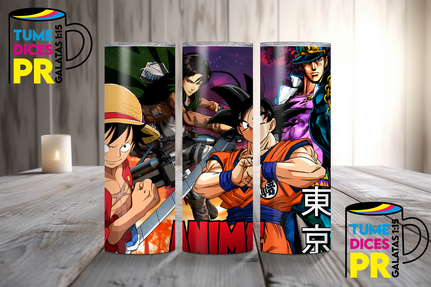 ANIME Skinny Tumbler