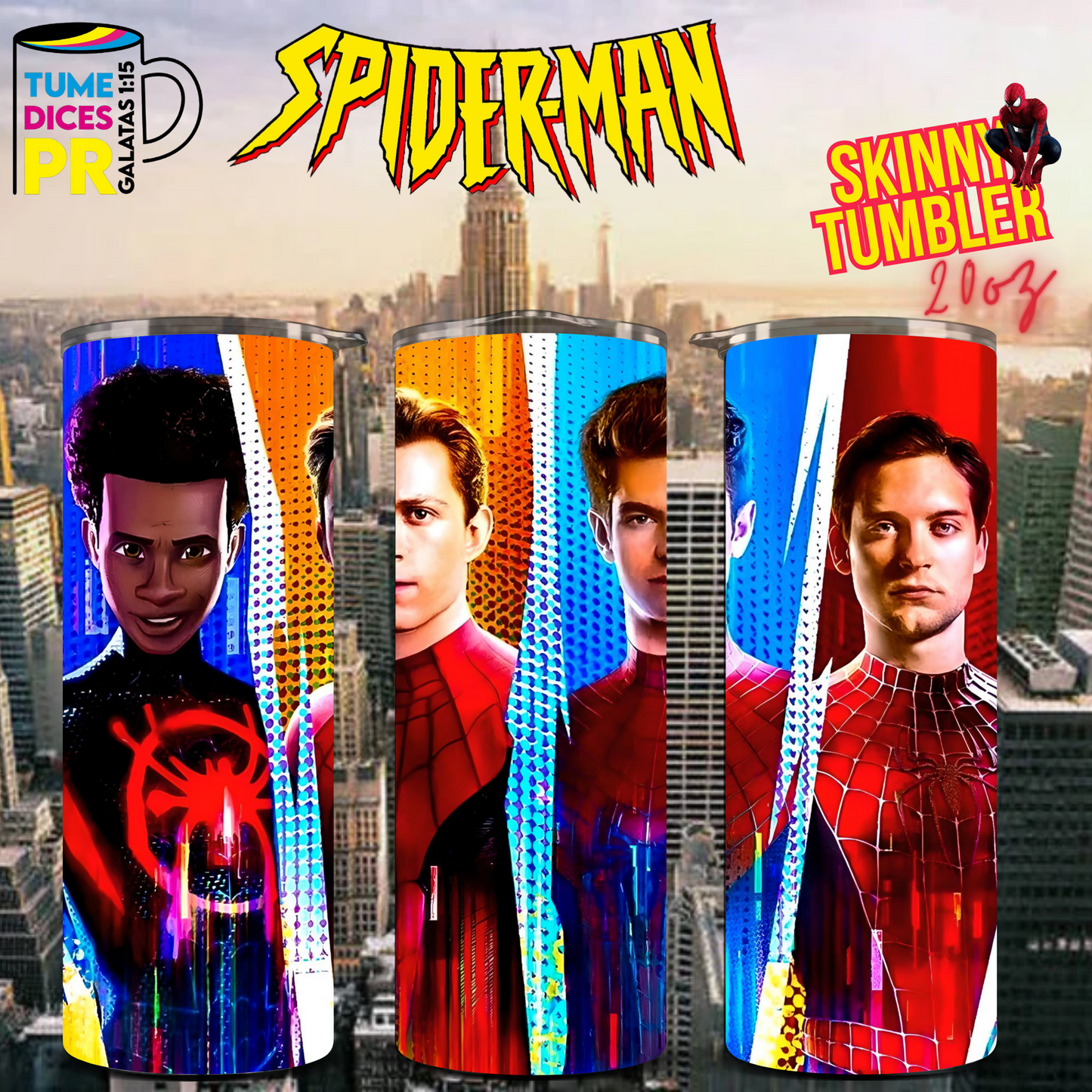 SPIDERMAN Skinny Tumbler
