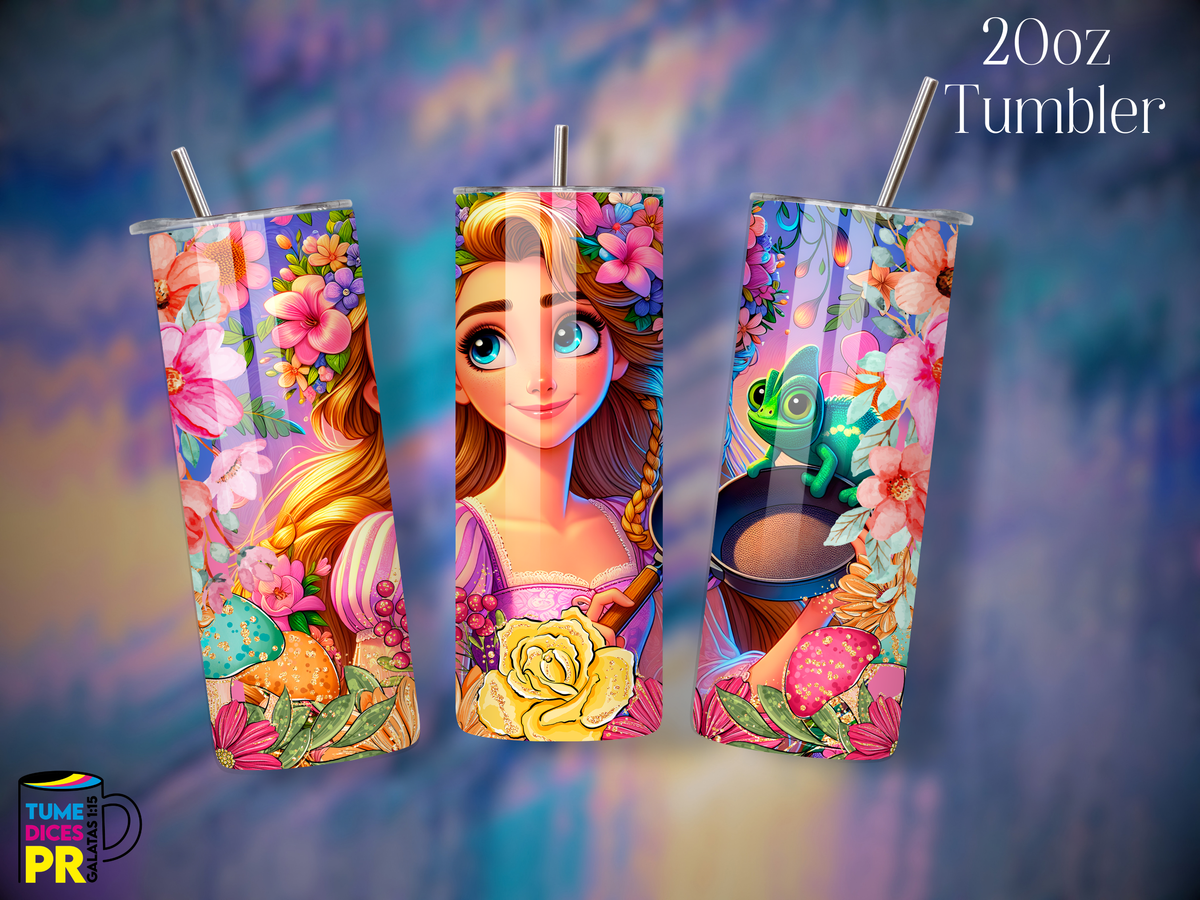 Tumbler Mundo Mágico 1 Skinny 20 oz | Personalizable | Mantiene frío y calor