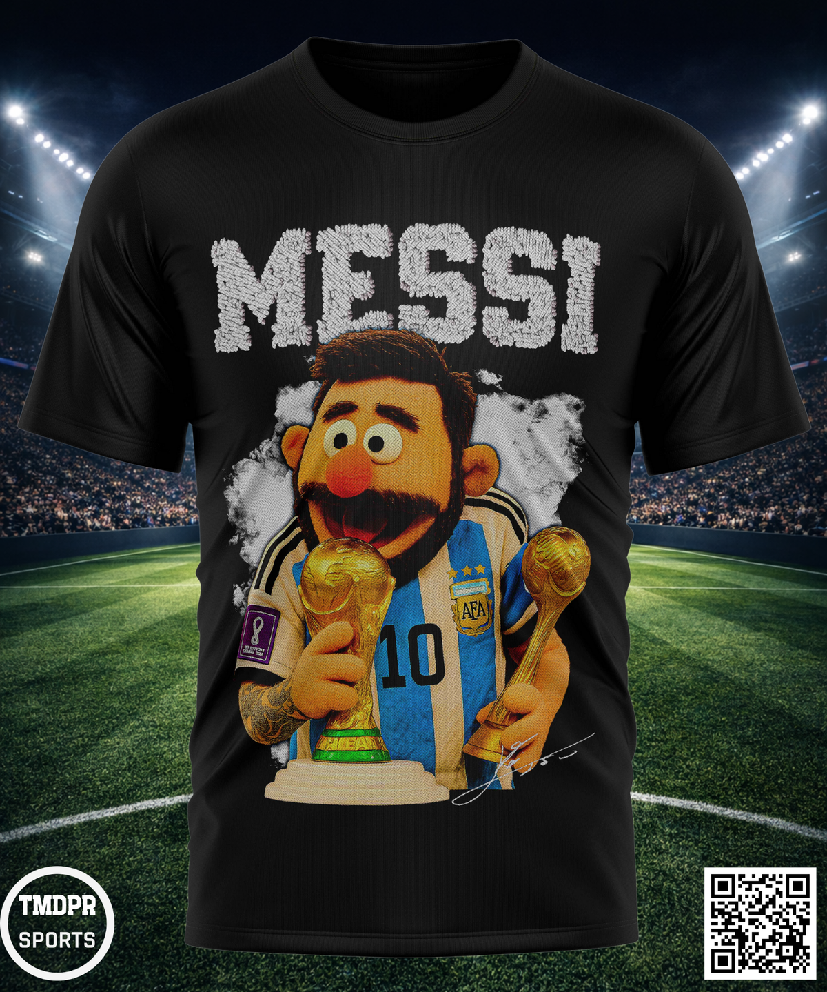 Camiseta MESSI | Algodón y poliéster | Tallas S–XL