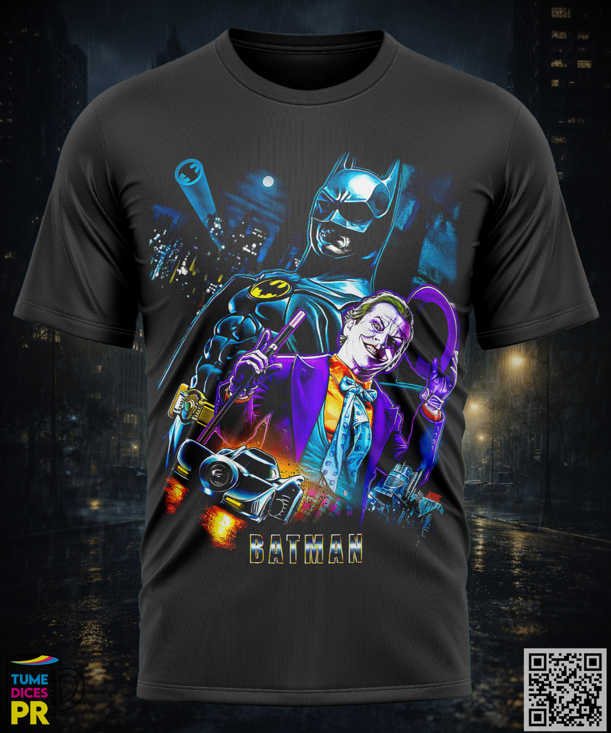 Camiseta Batman | Algodón y poliéster | Tallas S–XL