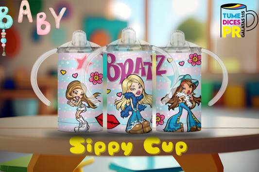 Sippy Cup Bratz 12 oz | Acero inoxidable | Con sorbeto