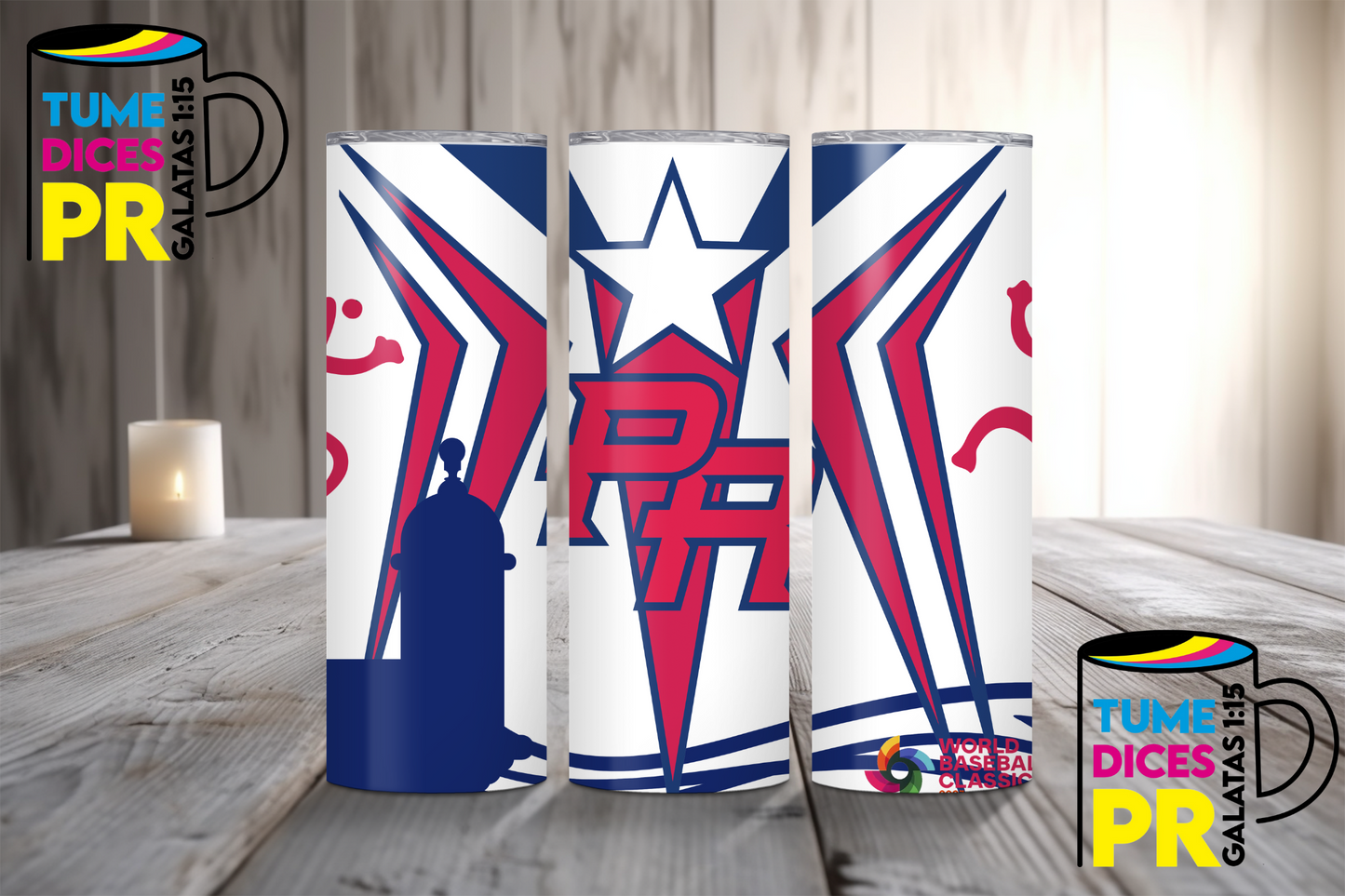 BASEBALL Skinny Tumbler