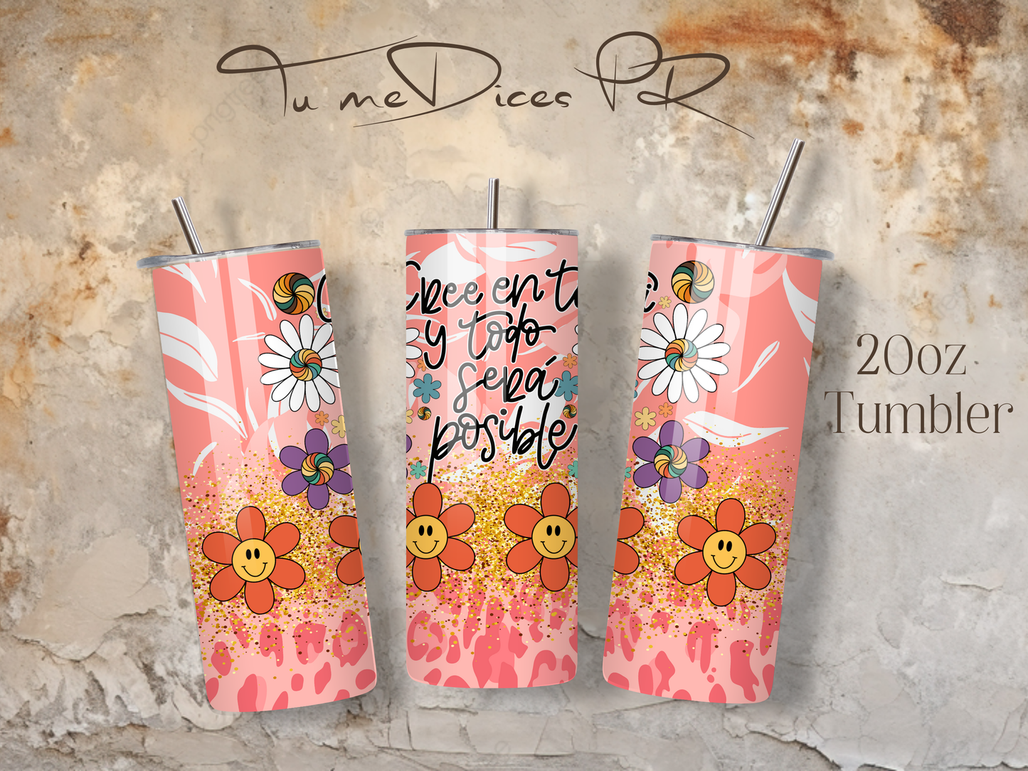 MENSAJES POSITIVOS Skinny Tumbler