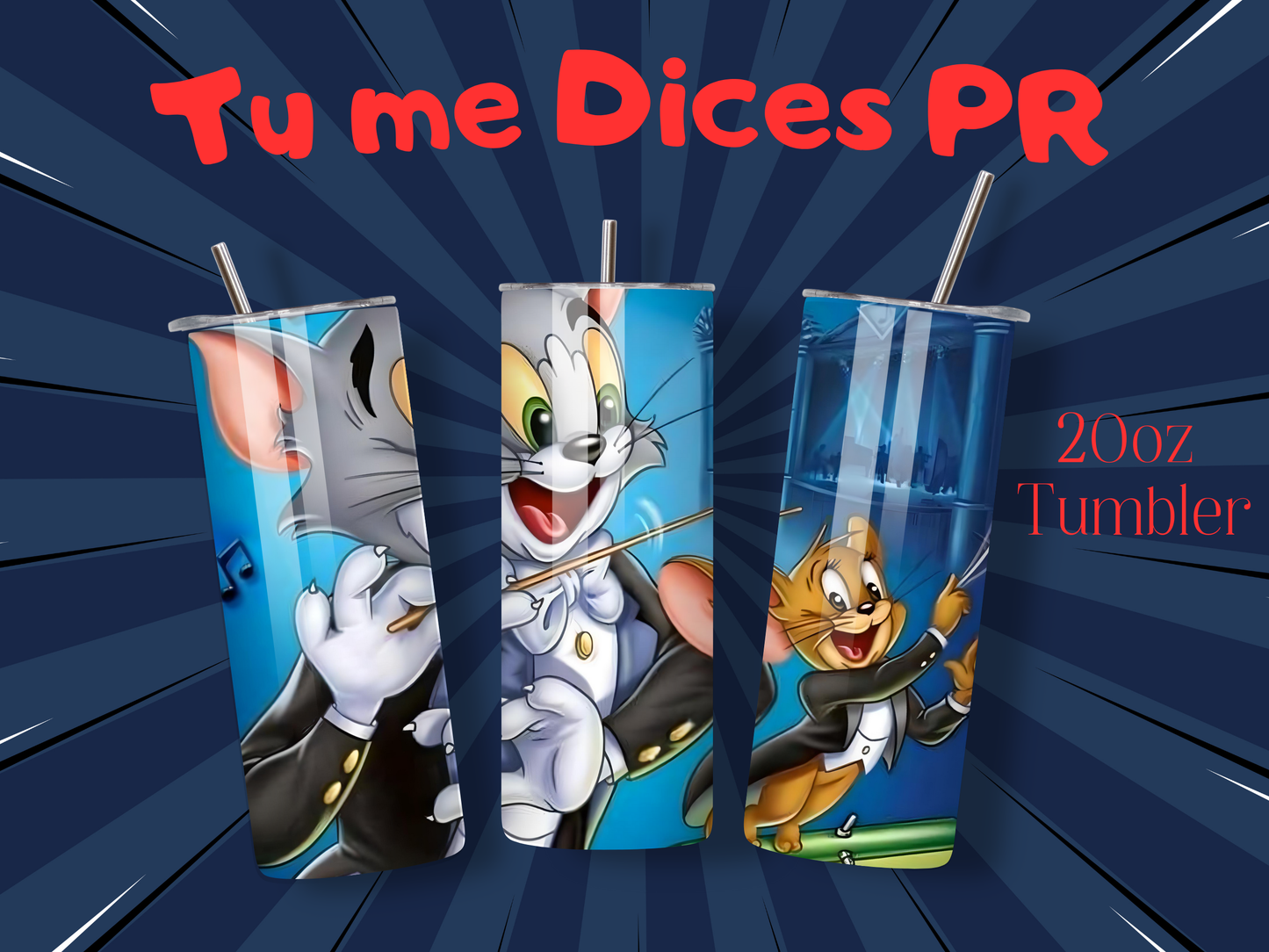 Tom & Jerry Skinny Tumbler
