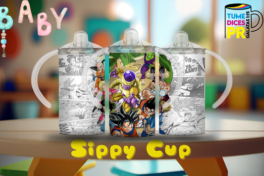 Sippy Cup Dragon Ball Freezer 12 oz | Acero inoxidable | Con sorbeto
