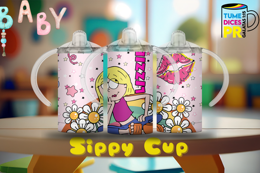 Sippy Cup Lizzie McGuire 12 oz | Acero inoxidable | Con sorbeto