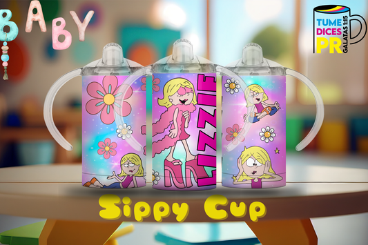 Sippy Cup Lizzie McGuire 2 12 oz | Acero inoxidable | Con sorbeto