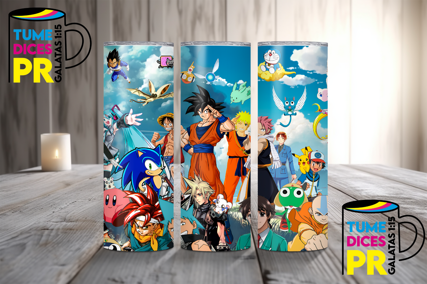 ANIME Skinny Tumbler