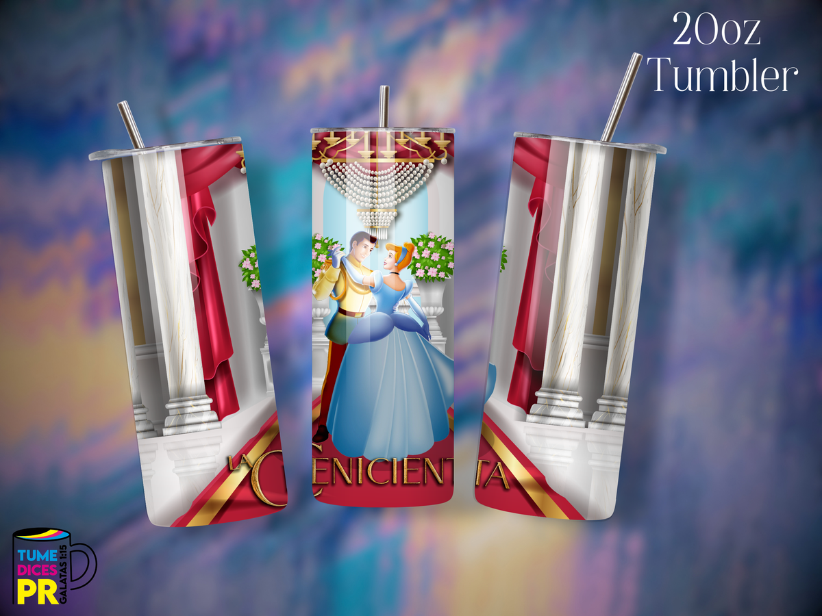 Tumbler Mundo Mágico 1 Skinny 20 oz | Personalizable | Mantiene frío y calor