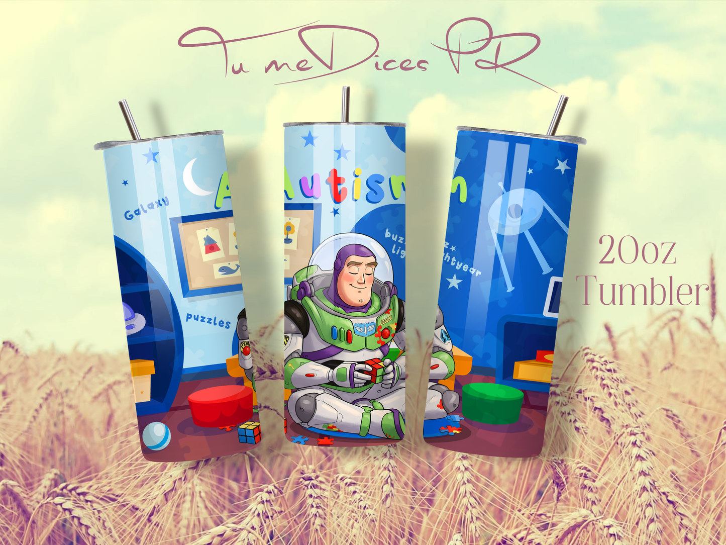 AUTISMO Skinny Tumbler
