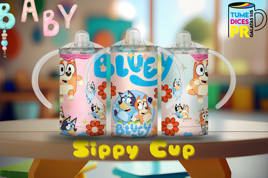 Sippy Cup Bluey 3 12 oz | Acero inoxidable | Con sorbeto