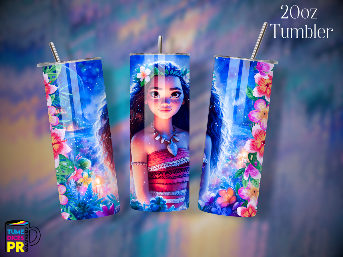 Tumbler Mundo Mágico 1 Skinny 20 oz | Personalizable | Mantiene frío y calor