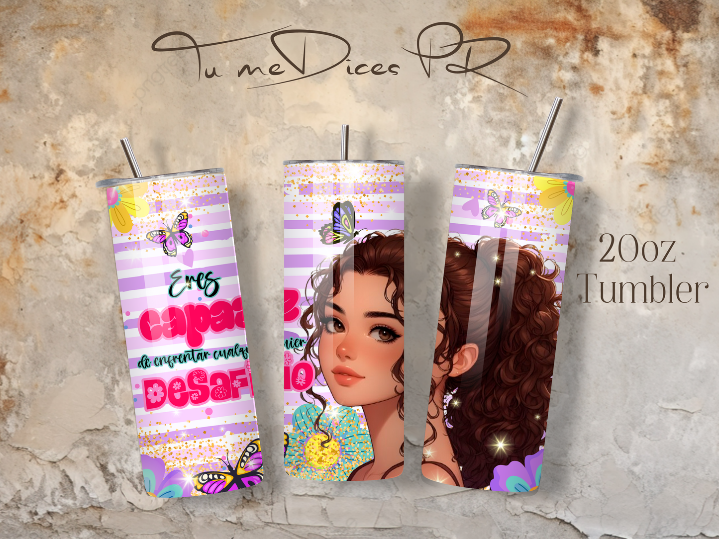 MENSAJES POSITIVOS Skinny Tumbler