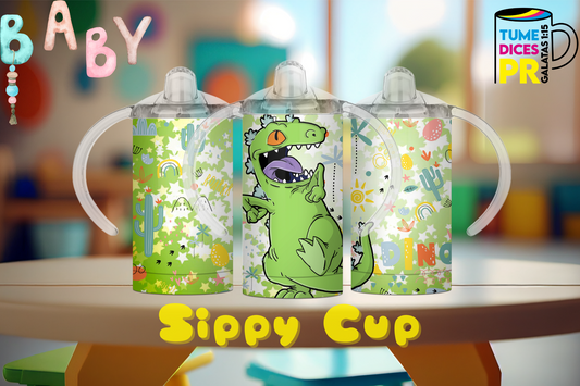 Sippy Cup Reptar 12 oz | Acero inoxidable | Con sorbeto