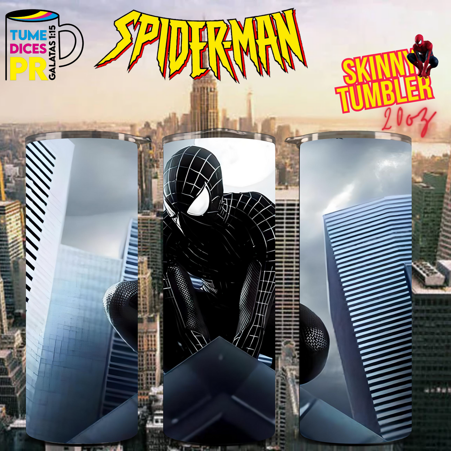 SPIDERMAN Skinny Tumbler