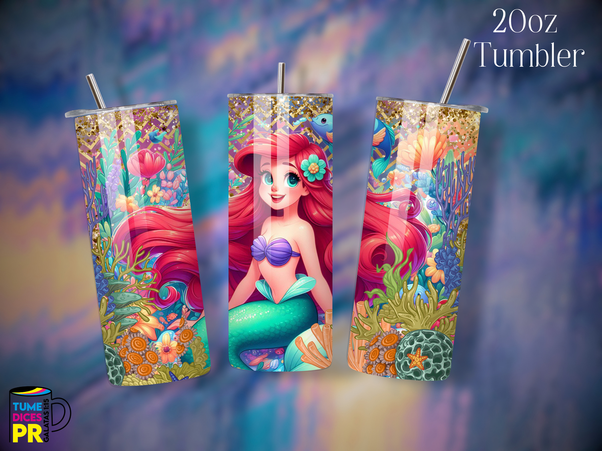 Tumbler Mundo Mágico 1 Skinny 20 oz | Personalizable | Mantiene frío y calor