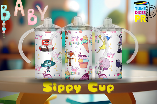 Sippy Cup Intensamente dulces 12 oz | Acero inoxidable | Con sorbeto