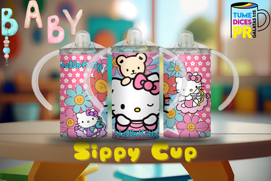 Sippy Cup Hello Kitty 3 12 oz | Acero inoxidable | Con sorbeto