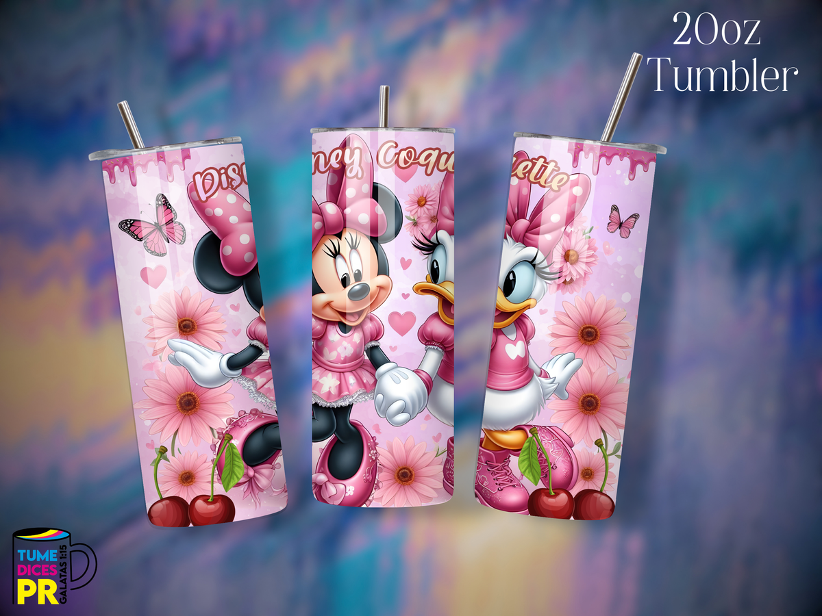 Tumbler Mundo Mágico 1 Skinny 20 oz | Personalizable | Mantiene frío y calor
