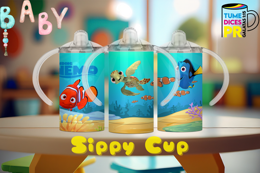 Sippy Cup Buscando a Nemo 12 oz | Acero inoxidable | Con sorbeto