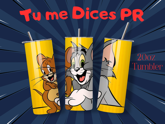 Tom & Jerry 2 Skinny Tumbler