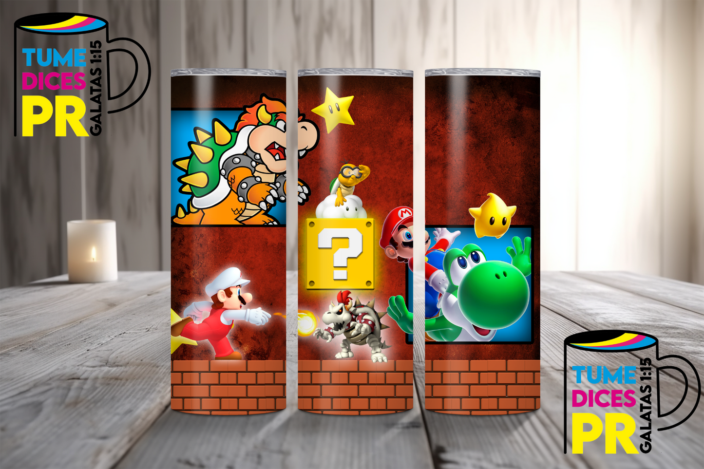 MARIO BROS Skinny Tumbler