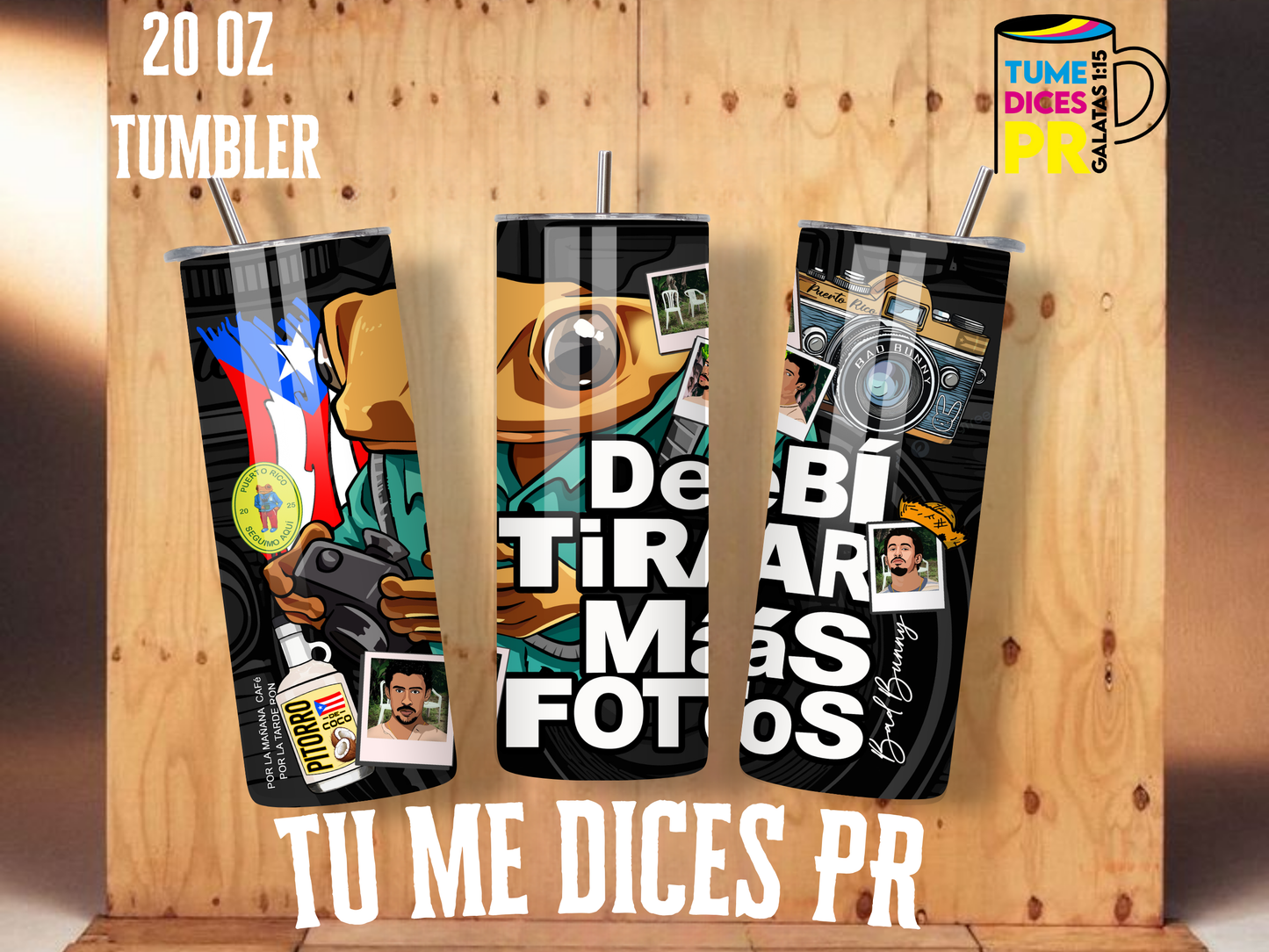 BAD BUNNY Skinny Tumbler