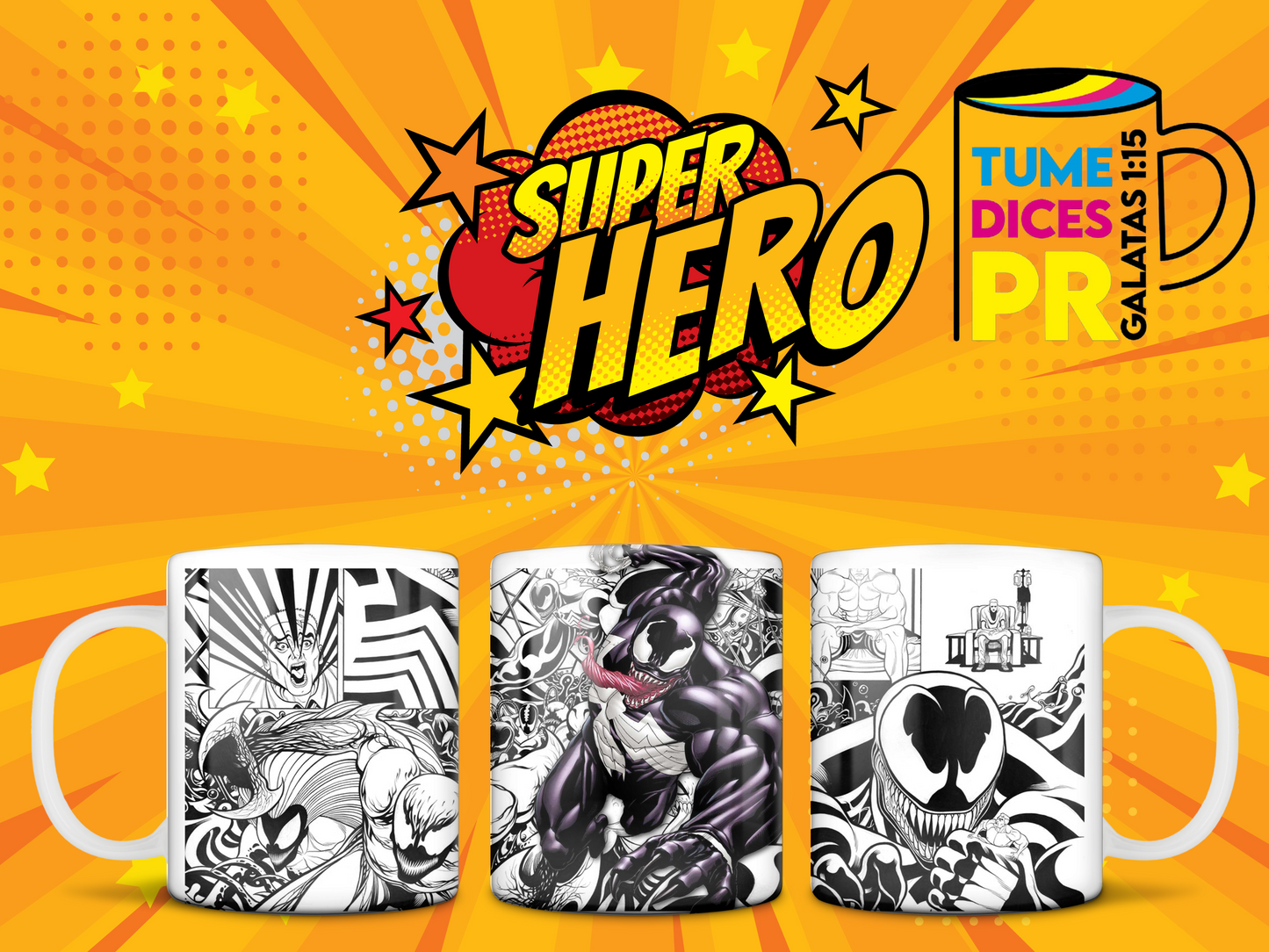 Taza Super Heroes