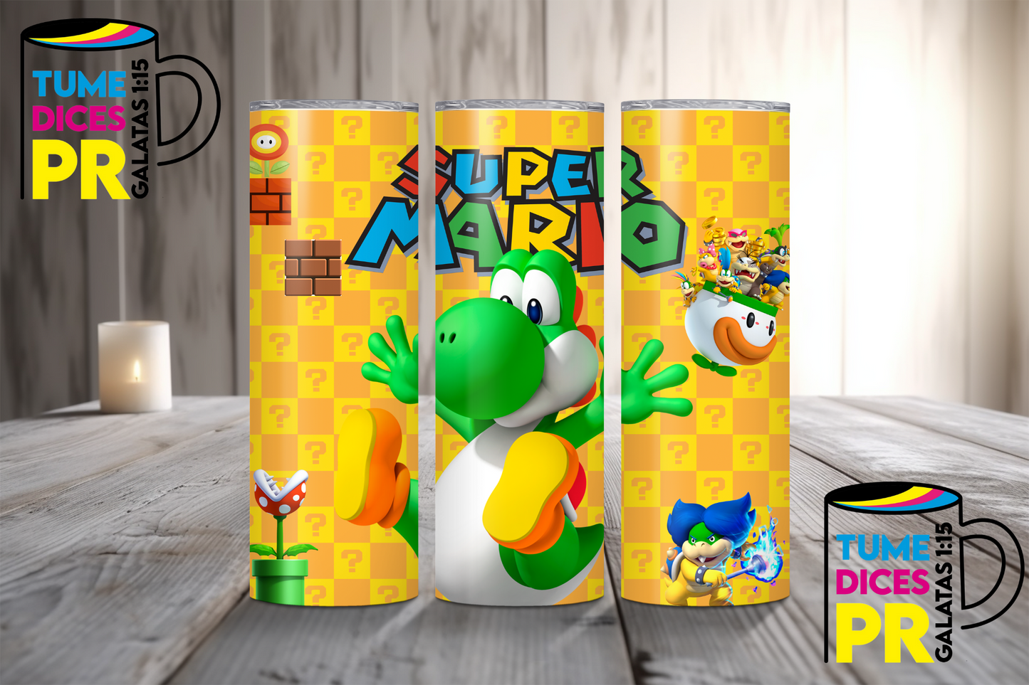 MARIO BROS Skinny Tumbler