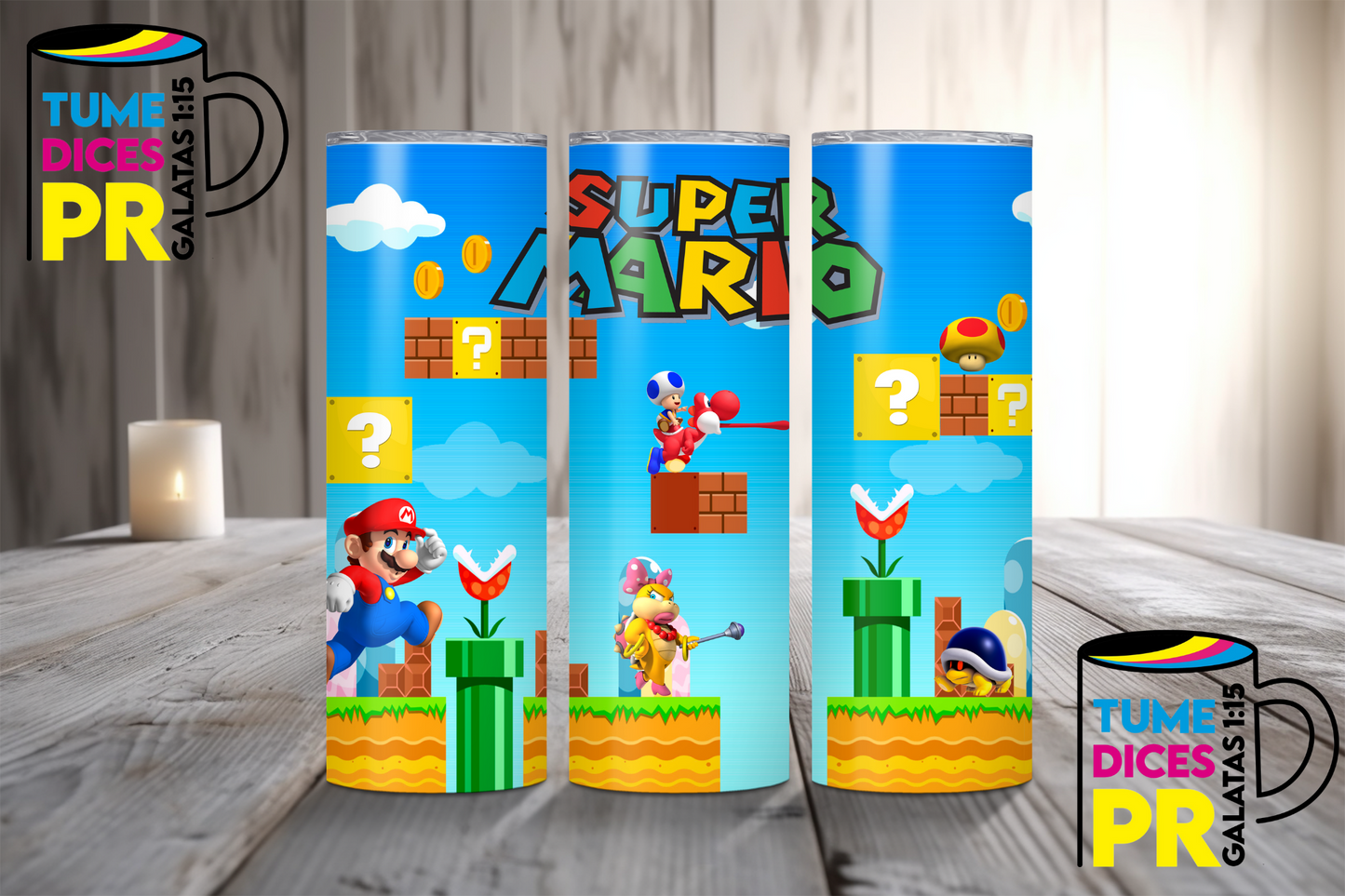 MARIO BROS Skinny Tumbler