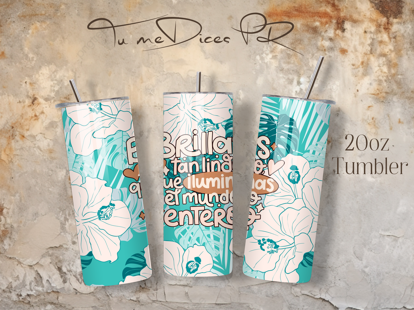 MENSAJES POSITIVOS Skinny Tumbler