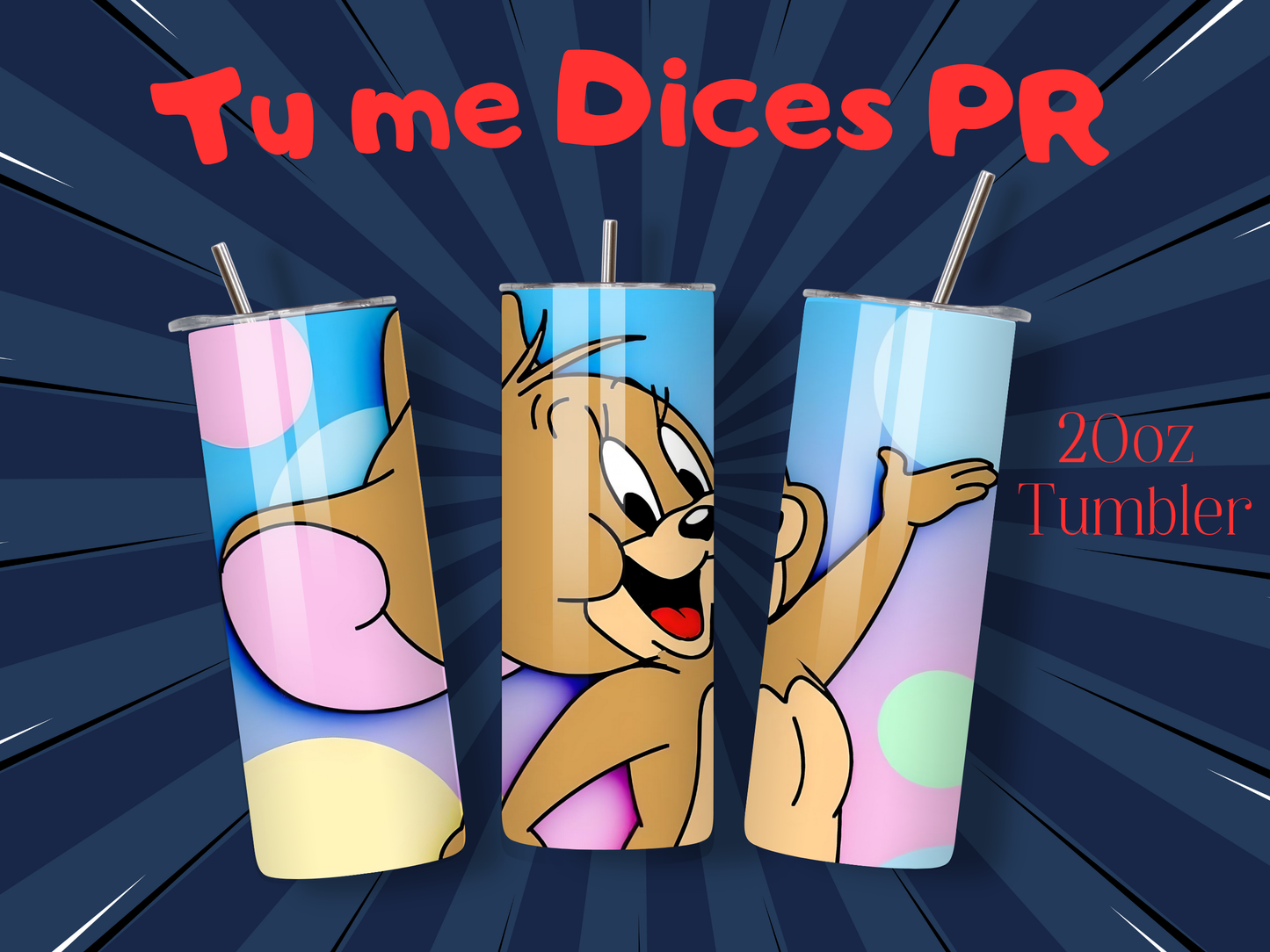 Tom & Jerry 2 Skinny Tumbler
