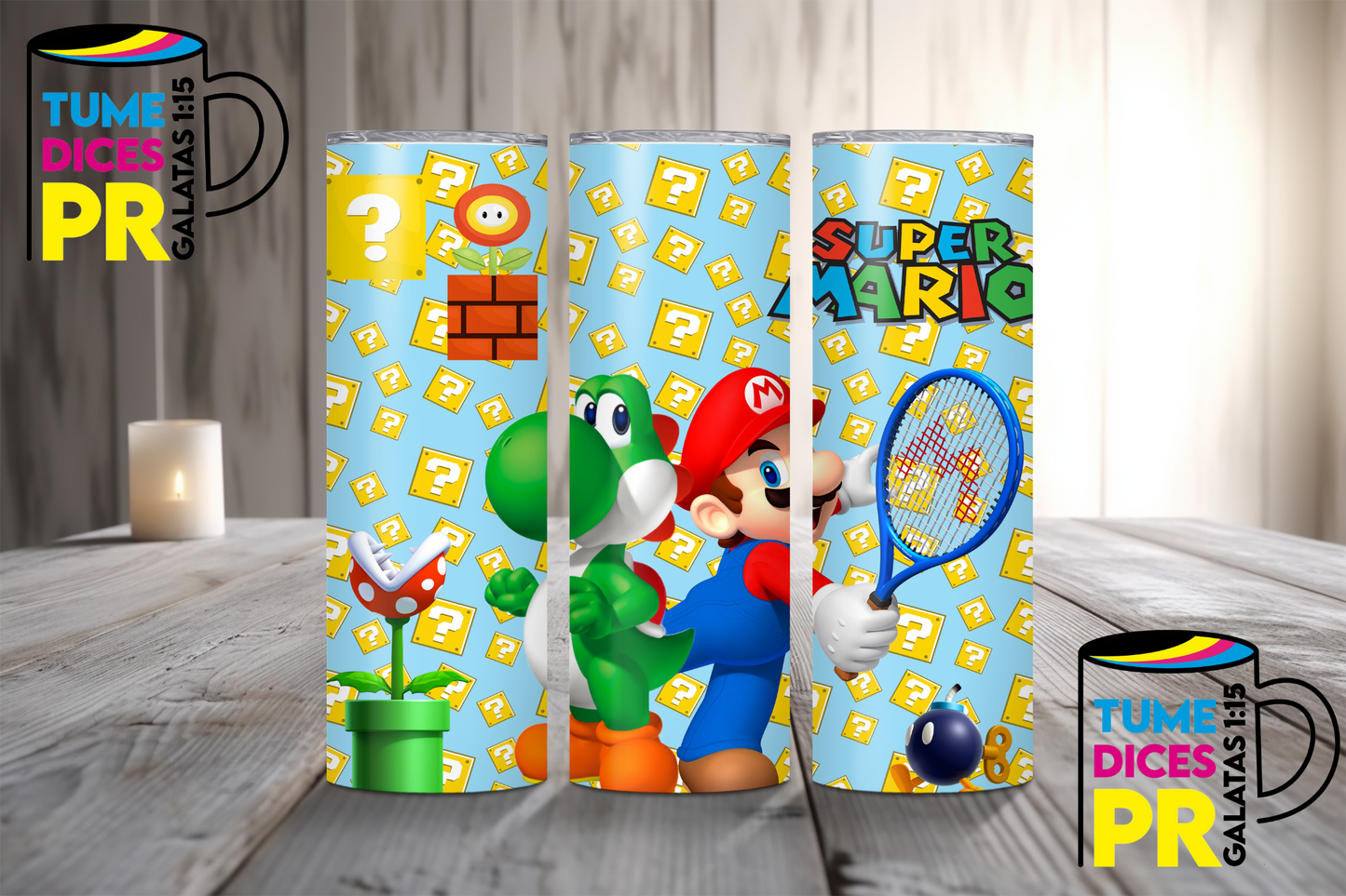 MARIO BROS Skinny Tumbler